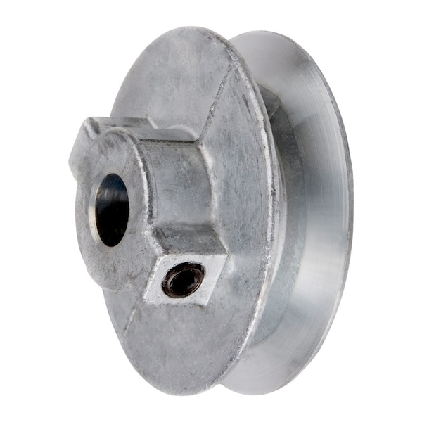 Chicago Die Casting Chicago Die Cast 3-1/2 in. D X 1/2 in. D Zinc Single V-Grooved Pulley 350A5 - main